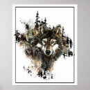 Pesquisar por ela lobo artes pósteres Animal