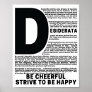 Pesquisar por desiderata pósteres Max ehrmann