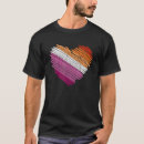 Pesquisar por bandeira para lésbica camisetas Arco íris