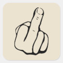 Pesquisar por dedo médio adesivos Engraçado