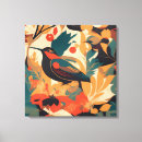 Pesquisar por pássaros coloridos impressão de canvas Vintage