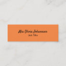 Pesquisar por laranja tangerina cartao de visita Simples