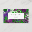 Pesquisar por roxo e verde cartao de visita Azul