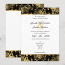Pesquisar por damasco dourado casamento convites Preto e ouro