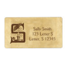 Pesquisar por letra papel de etiquetas Rústico