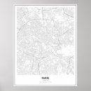 Pesquisar por mapa de paris pôsteres pósteres Preto