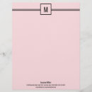 Pesquisar por rosa e branco papel timbrado Simples