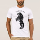 Pesquisar por branco preto do cavalo camisetas Para ele