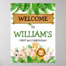 Pesquisar por animais selvagens pósteres Primeiro aniversario