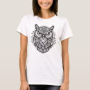 Pesquisar por coruja arte camisetas Preto e branco