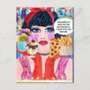 Pesquisar por pizza engraçada cartoes postais Para ela