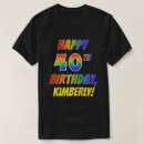 Pesquisar por aniversário do arco íris camisetas Para todos