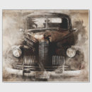 Pesquisar por carros antigos papel de presente Clássico