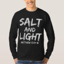Pesquisar por sal e luz camisetas Tendência