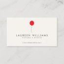 Pesquisar por balões vermelhos cartao de visita Moderno