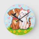 Pesquisar por gato dos desenhos animados relogios de parede Para crianças