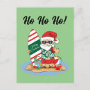 Pesquisar por papai noel na praia cartoes postais Engraçado