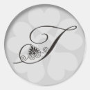 Pesquisar por monograma t do casamento adesivos Preto