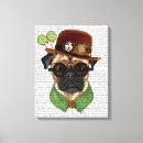 Pesquisar por pug impressão de canvas Cãozinho