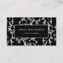 Pesquisar por cor damasco elegante visita cartao de visita Preto e branco