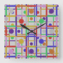 Pesquisar por verde vibrante relogios de parede Abstrato