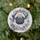 Pesquisar por natal pug ornamentos Aquarela