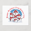 Pesquisar por boneco de neve feliz cartoes postais Branco