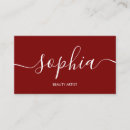 Pesquisar por cabelo vermelho cartao de visita Simples