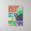 Pesquisar por peixes tropicais impressão de canvas Laranja