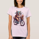 Pesquisar por gato na bicicleta camisetas Para ela
