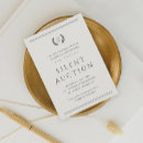 Pesquisar por leilão silencioso convites Elegante