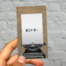 Pesquisar por máquina escrever do vintage de cartao de visita Escritor