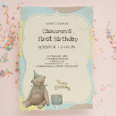 Pesquisar por teddy bear 1st birthday convites Menino