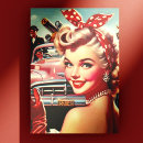 Pesquisar por mulher dos anos 50 cartoes postais Retro