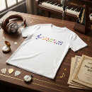 Pesquisar por notação de música camisetas Músico