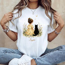 Pesquisar por menina gato camisetas Minimalista