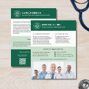 Pesquisar por médico flyers Verde
