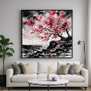 Pesquisar por flor de cerejeira sakura artes pósteres Árvore