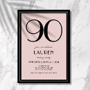 Pesquisar por 90 anos aniversário convites Minimalista