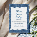 Pesquisar por jeans convites Bebê de jeans azul