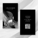 Pesquisar por professor do violino cartao de visita Elegante