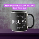 Pesquisar por jesus na cruz canecas Preto e branco