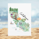 Pesquisar por arte do mapa cartoes Aquarela