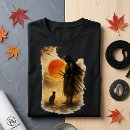 Pesquisar por arte do gato preto camisetas Para todos