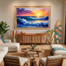 Pesquisar por pinturas tropicais impressão de canvas Paisagem marinha