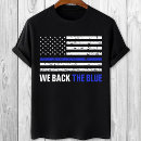 Pesquisar por linha azul fina camisetas patriótica