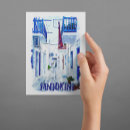 Pesquisar por branco e azul cartoes postais Ilha grega