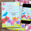 Pesquisar por borboletas coloridas convites Menina