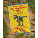 Pesquisar por dinosaur birthday convites Menino