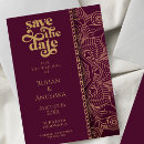 Pesquisar por indian wedding save the date convites Ouro